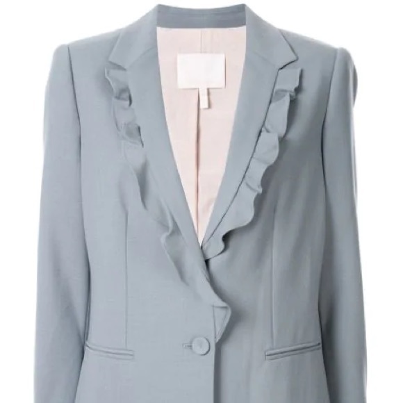 Rebecca Taylor / NWT gabardine ruffle blazer - Picture 7 of 7